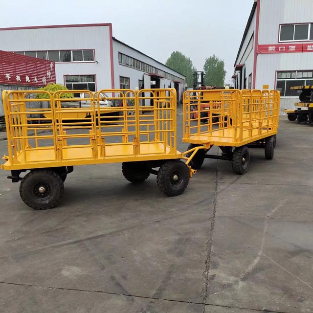 車站行李車托運平板拖車